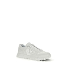 White Recycled Polyamide Athletic Sneakers