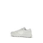 White Recycled Polyamide Athletic Sneakers