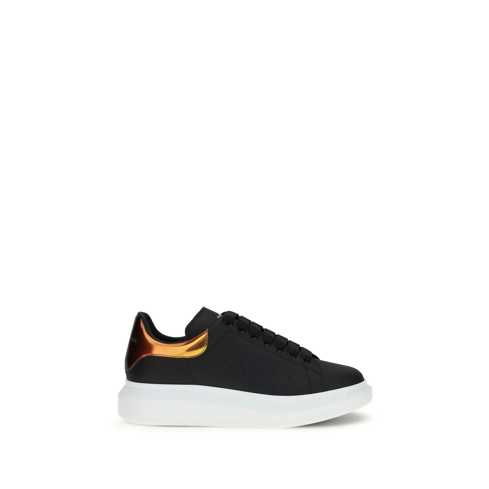 Black Calf Leather Bos Taurus Platform Sneakers