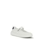 White Calf Leather Bos Taurus Ballet Flats