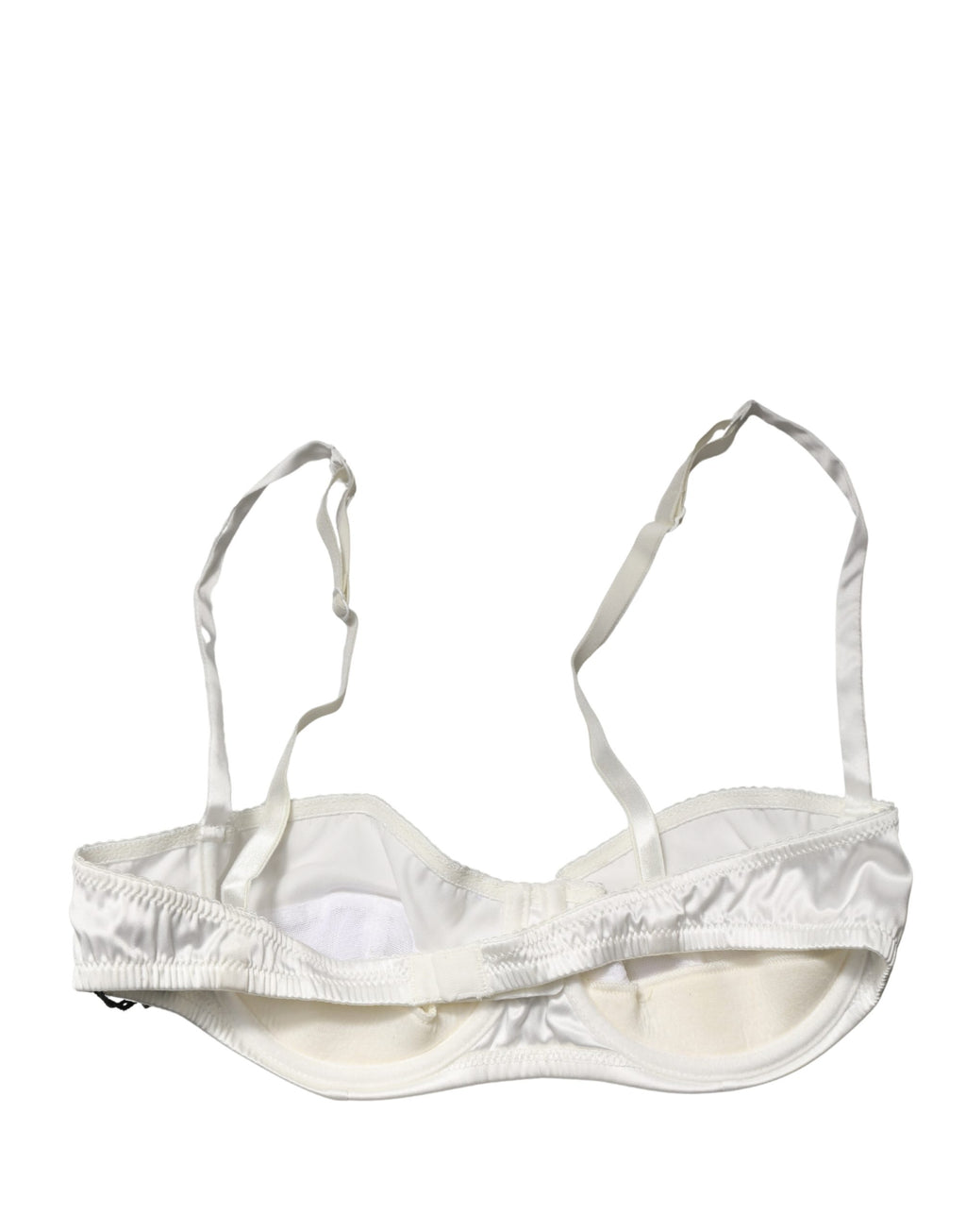 White Semi-Pad Underwire Balconette Underwear