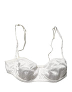 White Semi-Pad Underwire Balconette Underwear