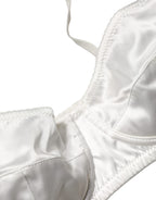 White Semi-Pad Underwire Balconette Underwear