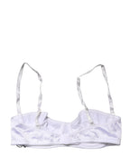 White Semi-Pad Underwire Balconette Bra Underwear