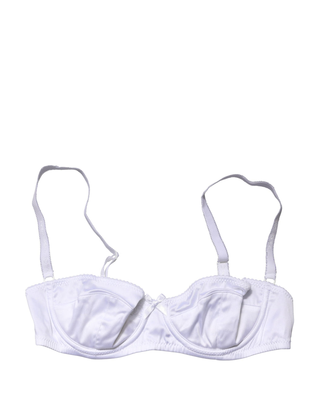 White Semi-Pad Underwire Balconette Bra Underwear