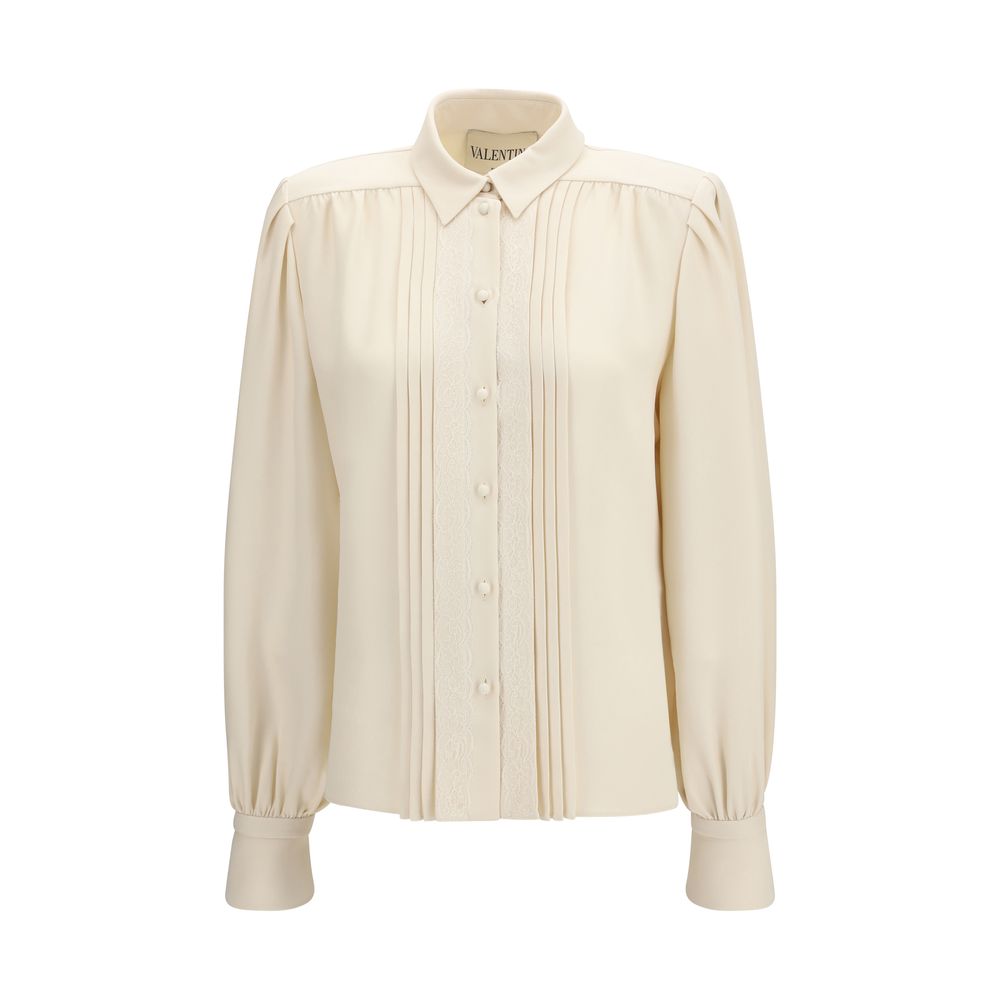 Beige Silk Shirt
