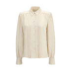 Beige Silk Shirt