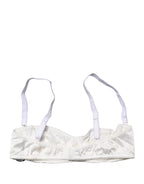 White Semi-Pad Underwire Balconette Bra Underwear