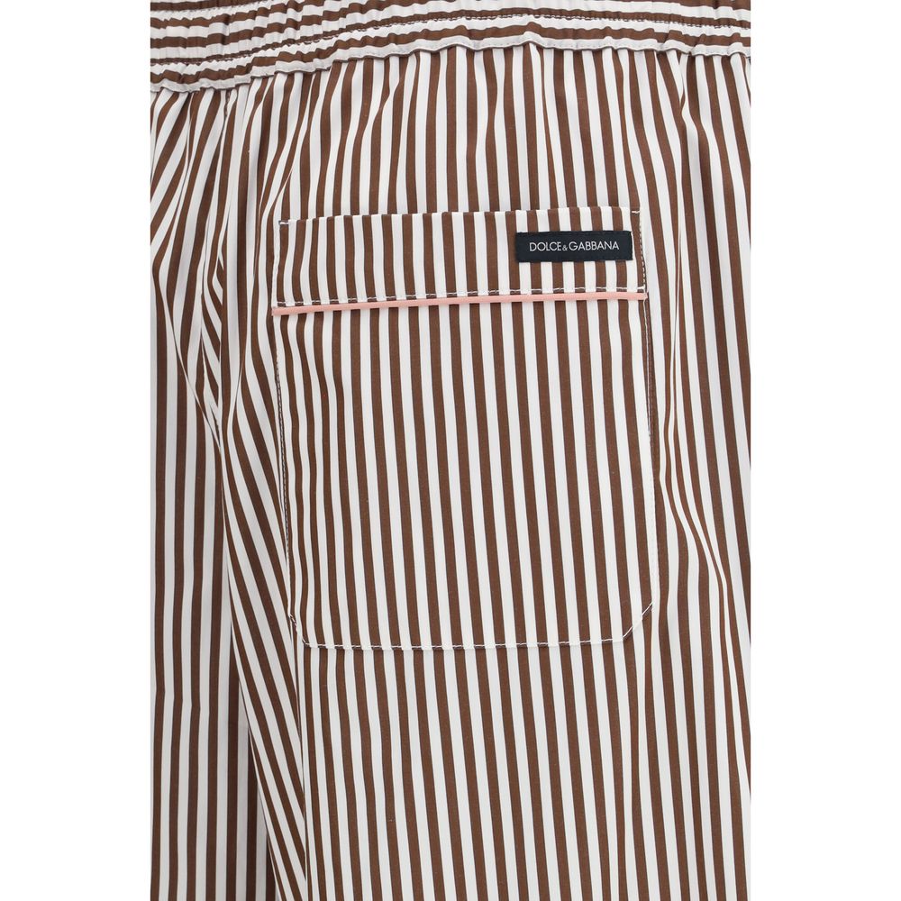 Multicolor Cotton Casual Pants