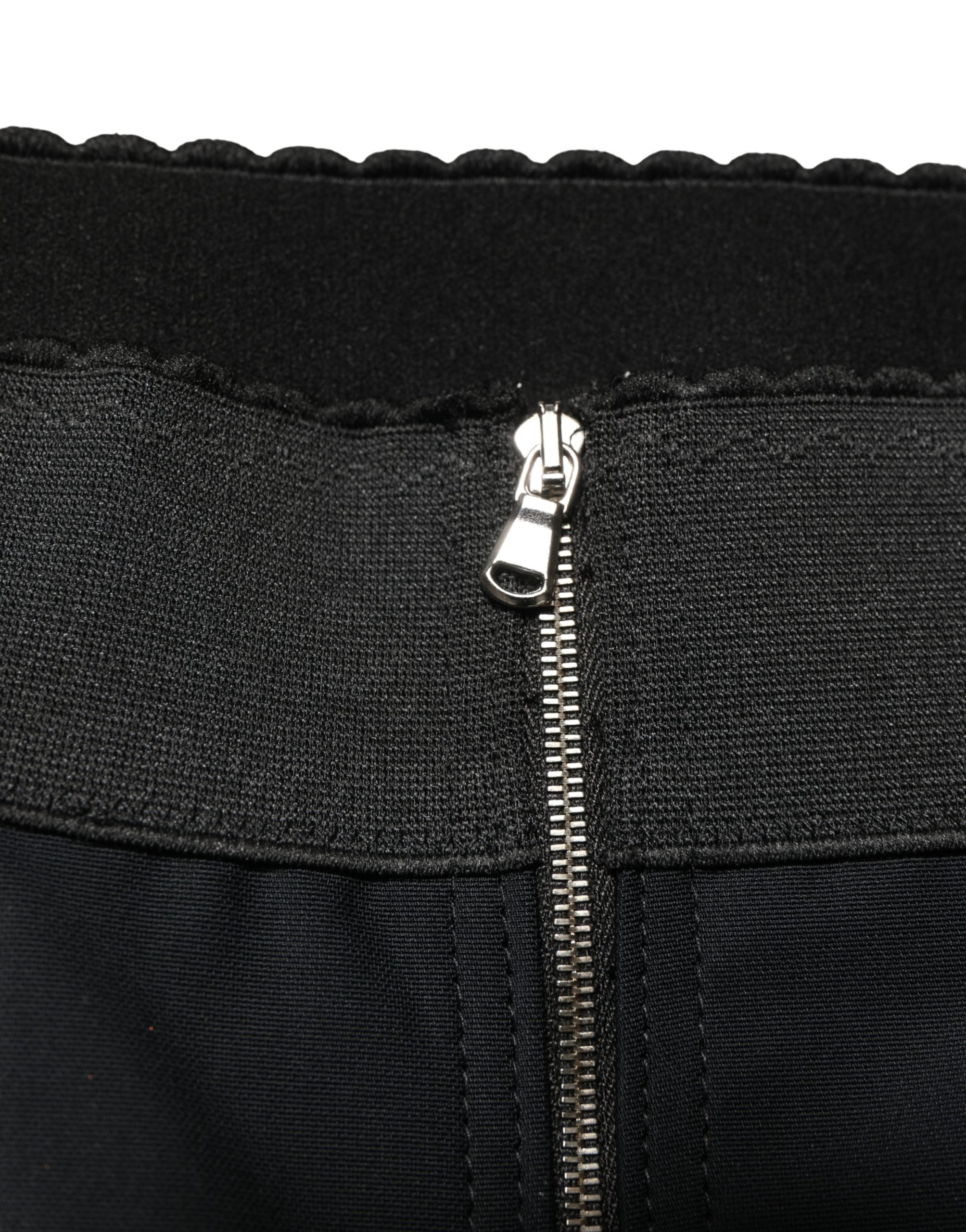 Black Silk Blend High Waist Girdle Panty Underwear