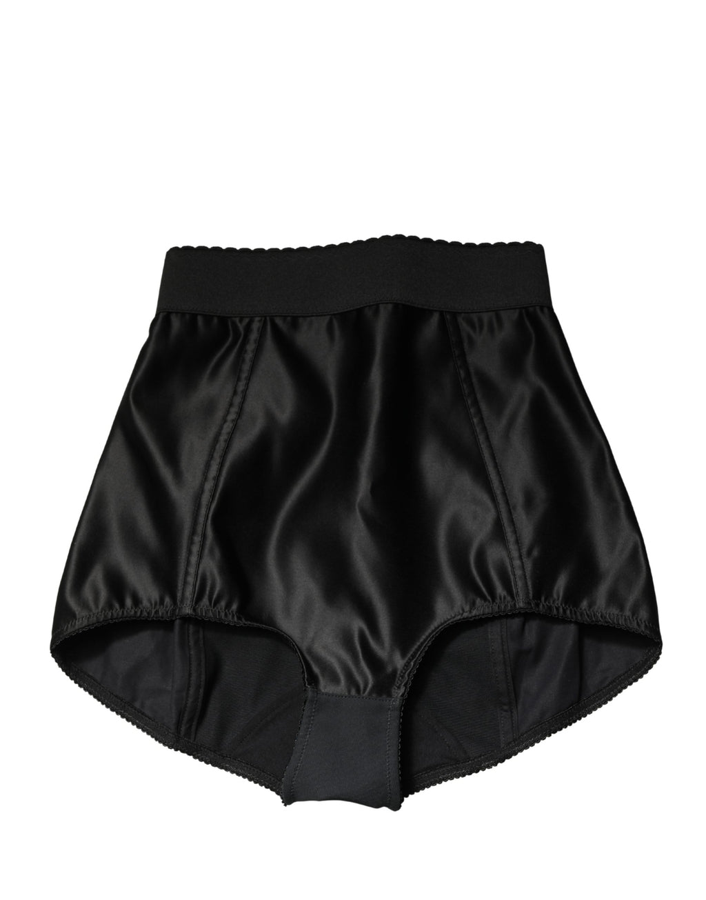 Black Silk Blend High Waist Girdle Panty Underwear