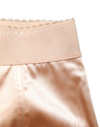 Beige Silk Blend High Waist Girdle Panty Underwear