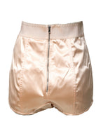 Beige Silk Blend High Waist Girdle Panty Underwear