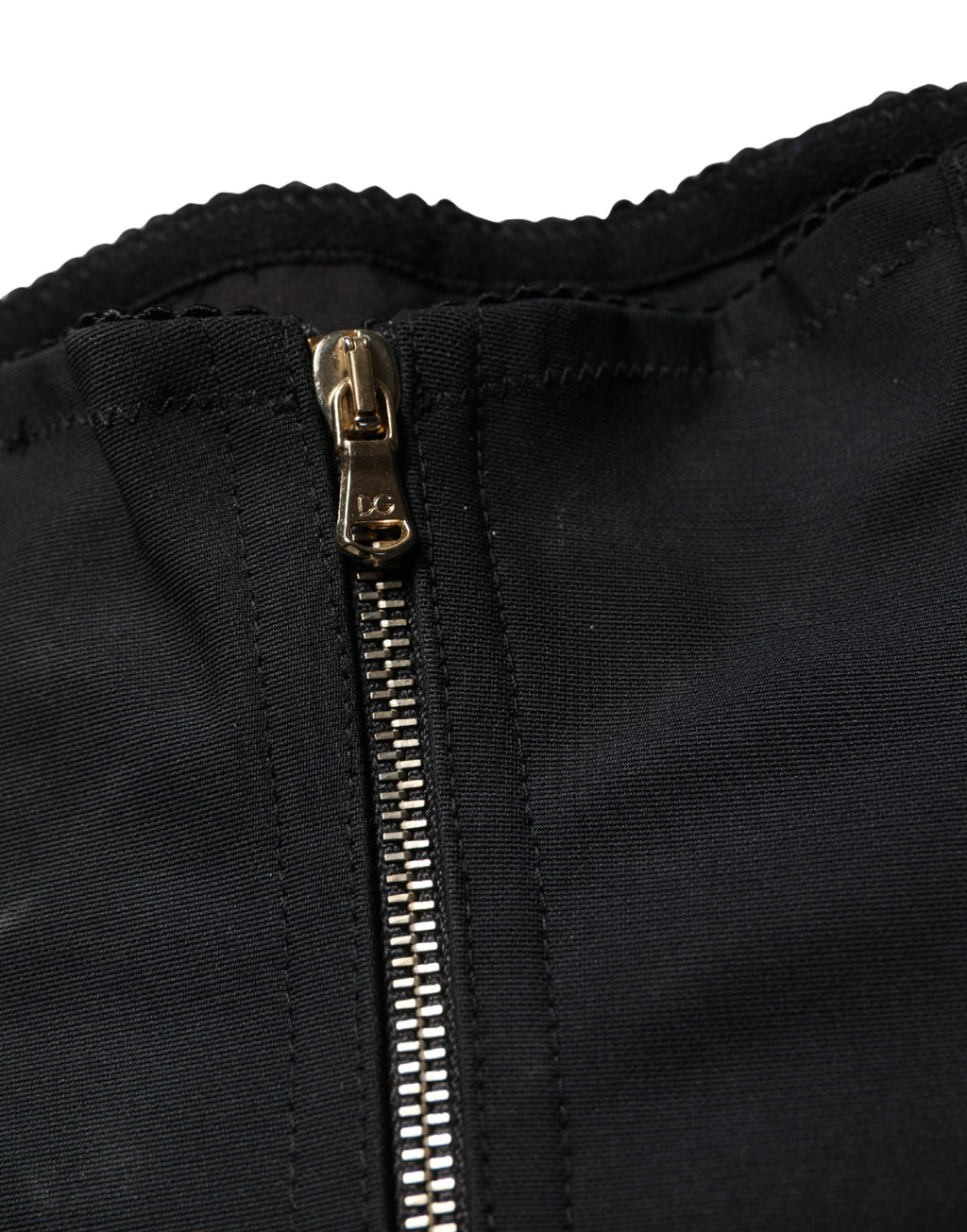 Black Silk Blend High Waist Girdle Panty Underwear