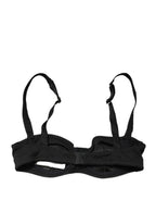 Black Semi-Pad Underwire Balconette Bra Underwear