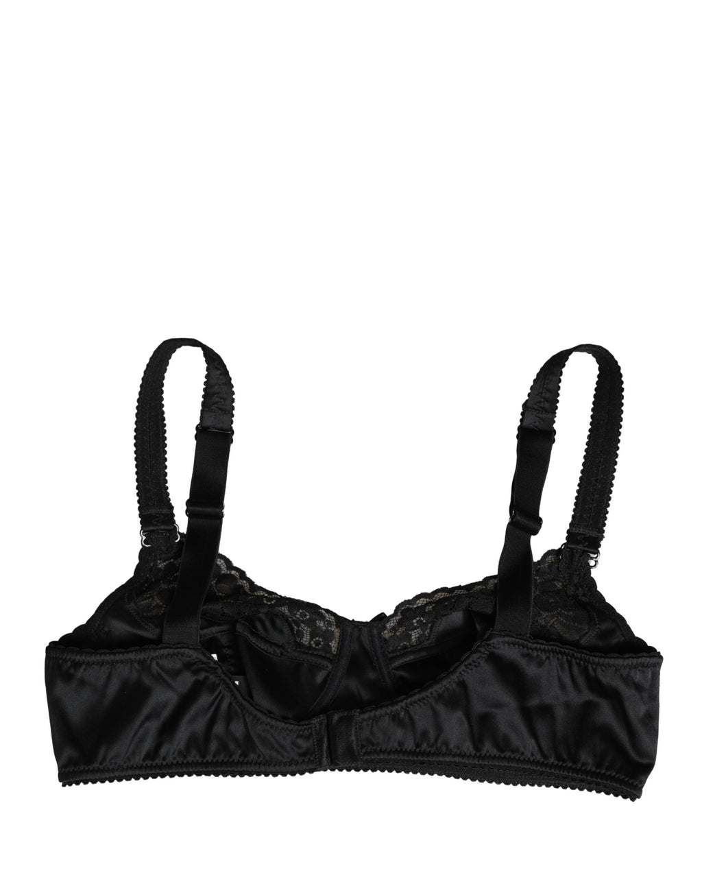 Black Semi-Pad Underwire Balconette Bra Underwear