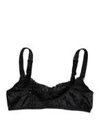 Black Semi-Pad Underwire Balconette Bra Underwear