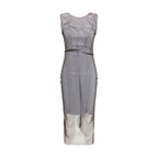 Brown Polyamide Casual Dress