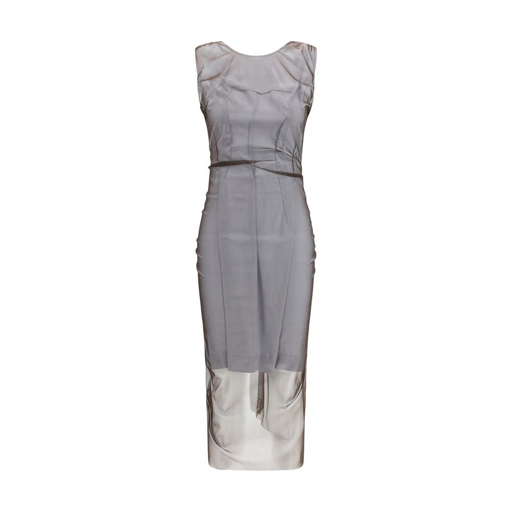 Brown Polyamide Casual Dress