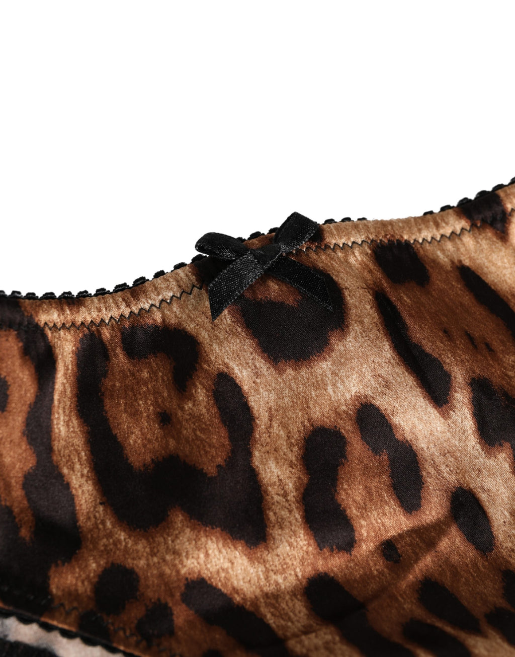 Black Brown Leopard Mid Waist Brief Panty Underwear