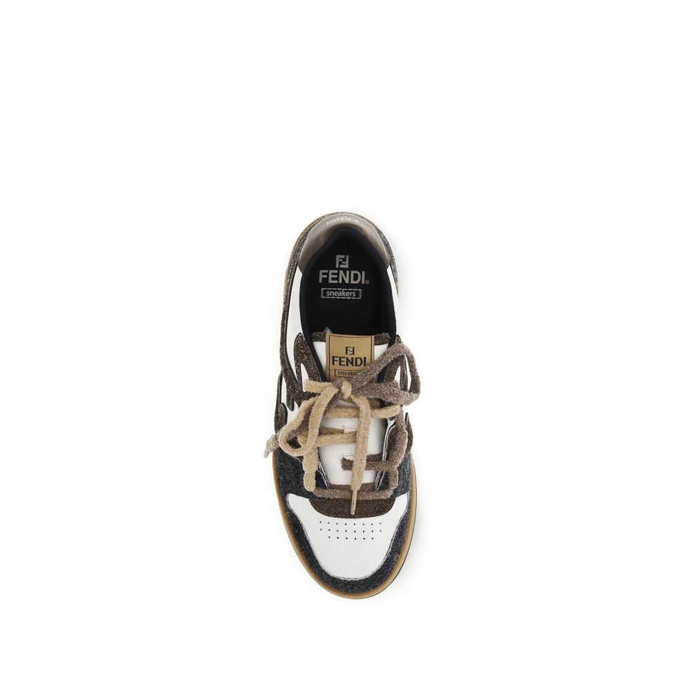 Multicolor Calf Leather Bos Taurus Low Top Sneakers