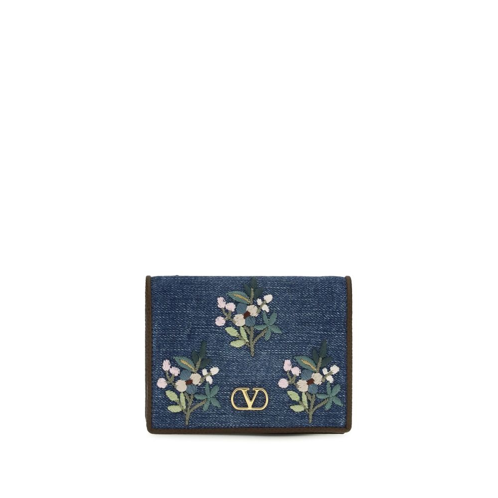 Blue Cotton Wallet