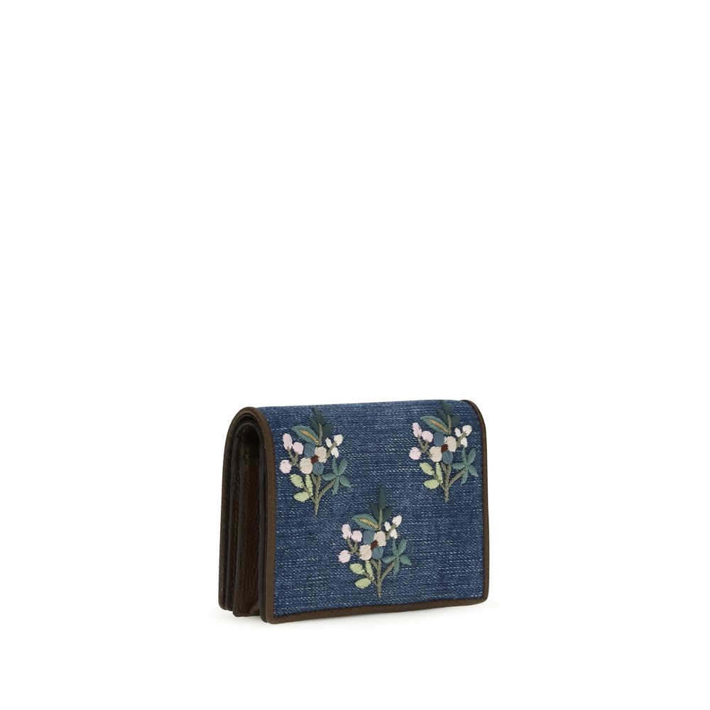 Blue Cotton Wallet