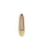 Gold Calf Leather Bos Taurus Ballet Flats