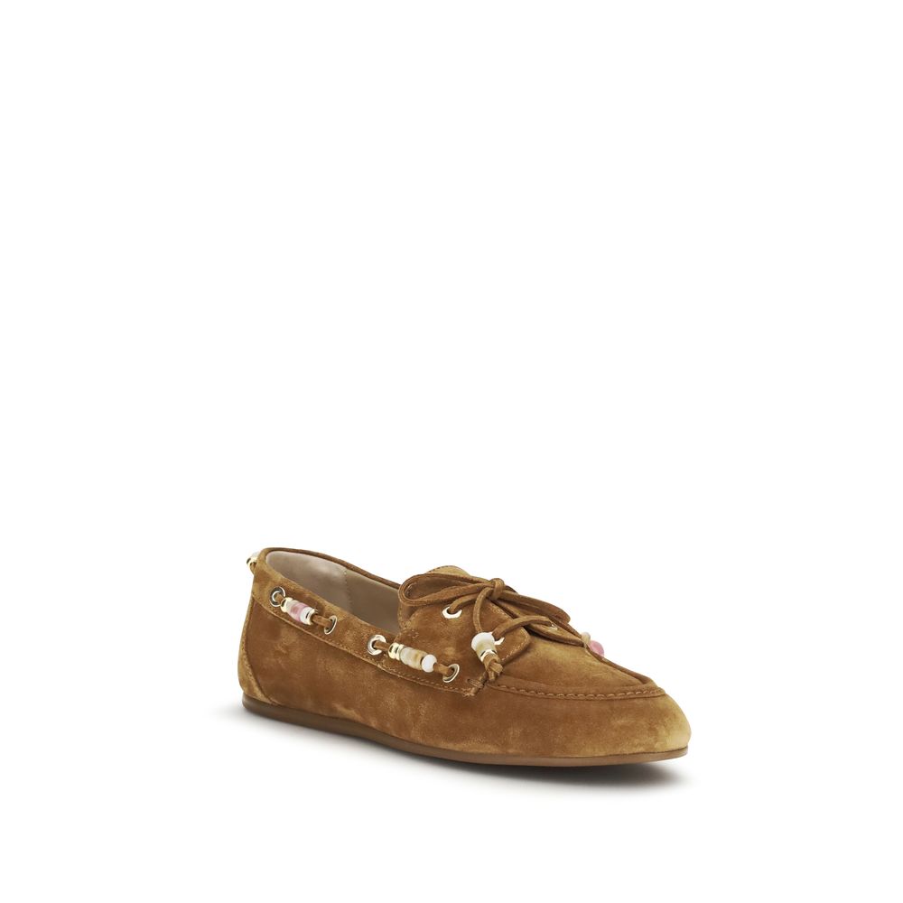 Brown Calf Leather Bos Taurus Slip-On Loafers