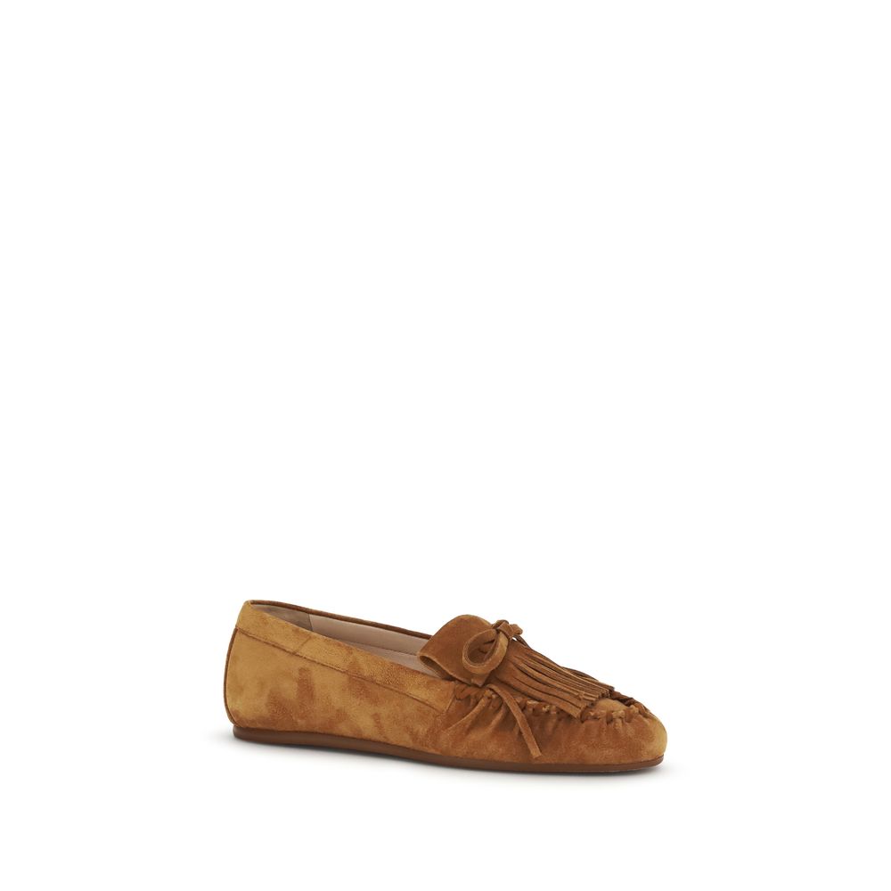 Brown Calf Leather Bos Taurus Slip-On Loafers