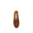 Brown Calf Leather Bos Taurus Slip-On Loafers