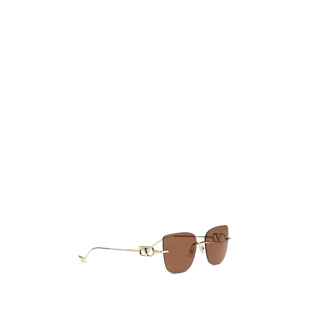 Brown Metal Sunglasses