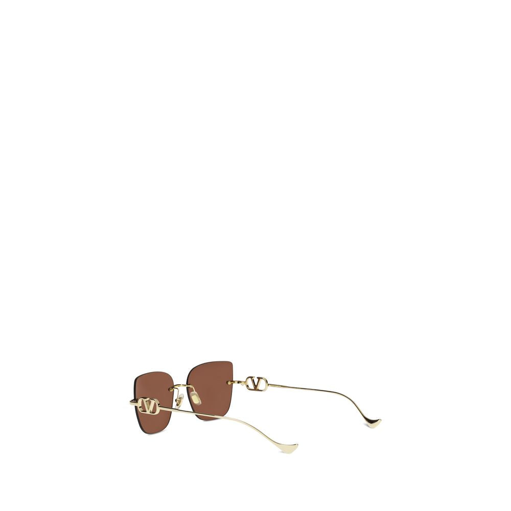 Brown Metal Sunglasses
