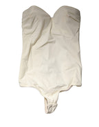 Off White Strapless One Piece Swimsuit Swimwear