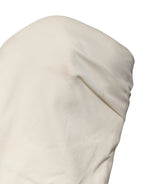 Off White Strapless One Piece Swimsuit Swimwear