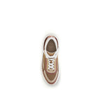 Brown Polyester Chunky Sneakers