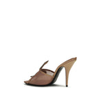 Multicolor Goatskin Stiletto Heel Sandals