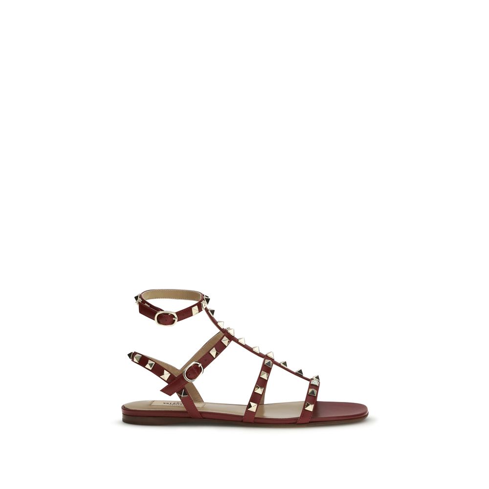 Brown Calf Leather Bos Taurus Strap-On Sandals
