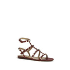 Brown Calf Leather Bos Taurus Strap-On Sandals