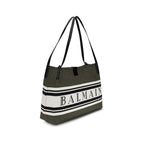 Black Cotton Shoulder Bag