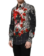 Multicolor Floral Bull Collared Men Dress Shirt