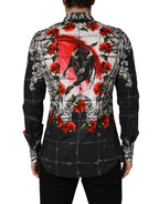 Multicolor Floral Bull Collared Men Dress Shirt