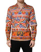 Multicolor Sicilian Carretto Twill Cotton Men Shirt