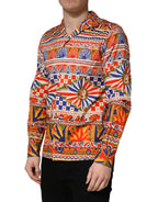Multicolor Sicilian Carretto Twill Cotton Men Shirt