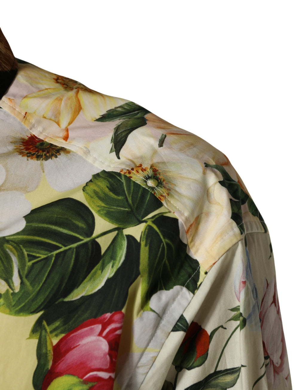 Multicolor Floral Animal Print Collared Shirt