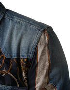 Blue Baroque Cotton Button Down Denim Shirt