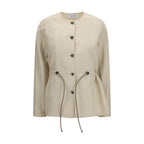 Beige Linen Clothing