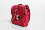 Prada Pink Quilted Tessuto Impuntu Nylon Flap Crossbody Bag