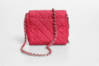 Prada Pink Quilted Tessuto Impuntu Nylon Flap Crossbody Bag