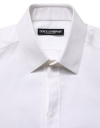 White Cotton Short Sleeves Button Down Shirt